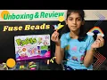 How to Make Perler Beads Art DIY Fuse Beads Craft Tutorial Unboxing Review Pixels Kit