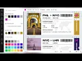 Airline Ticket Boarding Pass Template Editable in Canva