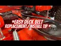 Deck belt tip