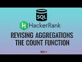 Revising Aggregations - The Count Function HackerRank SQL Solutions
