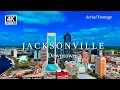 Jacksonville Florida - Aerial Drone Footage Stunning Views of the Skyline River
