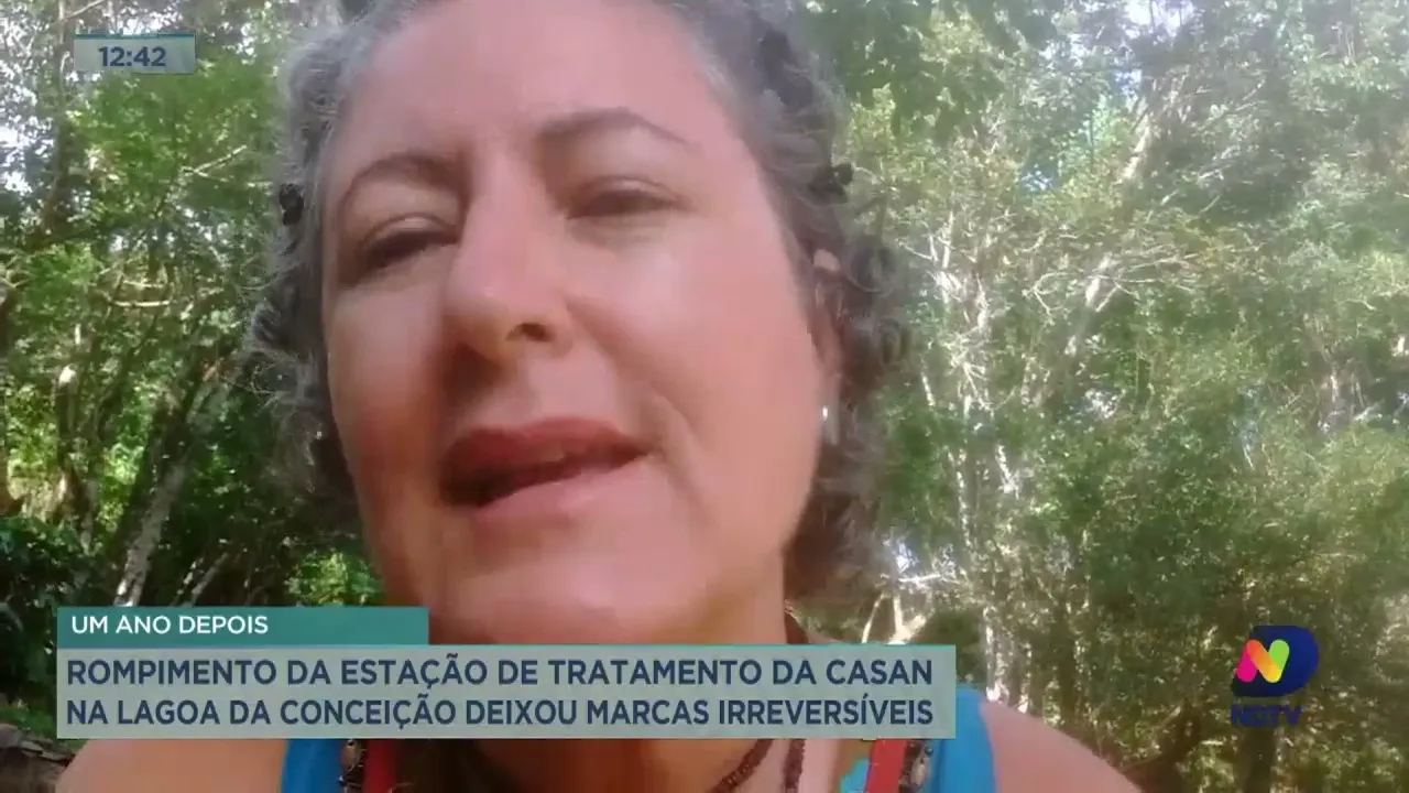 Rompimento da estação de tratamento da Casan na Lagoa da Conceição deixou marcas irreversíveis