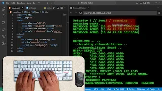 ASMR Coding-Pretend Hacker Javascript - No Talking