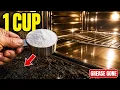 1 Cup of This Removes 10 Years of Grease From Any Oven No Scrubbing