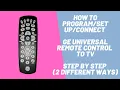 How to GE Universal Remote Control to TV Step by Step 2 Different Ways