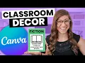 How to Create Classroom Decor Using Canva Tutorial for Teachers