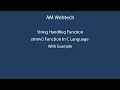 strrev in c strrev in c strrev function in c language string in reverse order LEC