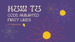 How to Code Animated Wavy Lines in Processing Generative Art Tutorial