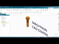 Solid Edge 2024 - How to Create Cosmetic Threads Physical Threads in 3D Part Hexagonal Bolt