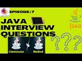 Java Interview Questions And Answers Difference Between Constructor And Method In Java