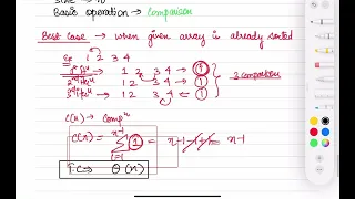 Insertion Sort Time Space Complexity Simplified Derivation