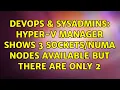 DevOps SysAdmins Hyper-V Manager shows 3 nodes available but there are only 2