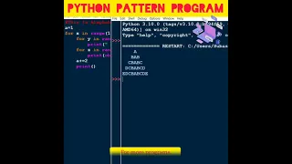 53 To Print Alphabet Pattern Program In Python Computer Programming