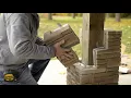 Stone Porch Columns Wrap Installation