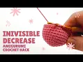 How to Invisible Decrease for Amigurumi Step-by-Step Crochet Tutorial