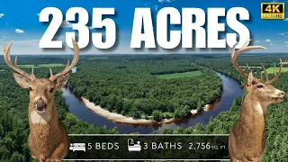 235-Acre Wisconsin Hunting Property for Sale | 1.4 Miles on the Black River Frontage