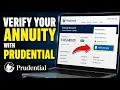 How to Verify Your Annuity with Prudential - Detailed Guide