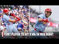MLB HISTORY Joshua Baez hits THREE HOME RUNS in debut for the Cardinals vs the Cubs ESPN MLB