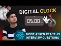 Build a Digital Clock in React JS Real-Time Clock with Core CSS JavaScript