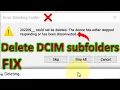 How to delete DCIM subfolders on iPhone