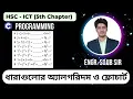 Algorithm Flowchart C program HSC-ICT Chapter 5