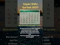 Kapan Malam Nisfu Sya'ban 2023? jatuh tanggal berapa? #nisfusyaban #bulansyaban