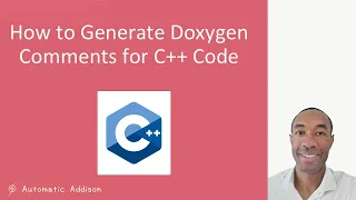 How to Generate Doxygen Comments for C Code