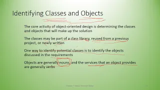 Class Recording - Chapter 7 Object-Oriented Design I