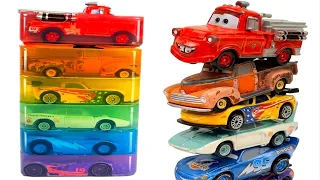 Lightning McQueen & Mater Disney Cars! Satisfying Jelly Cutting Tomica Edition