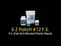 E-Z Patch 12 F S Fast Set Blended Plaster Repair - Underwater Above-Water Pool Plaster Fix