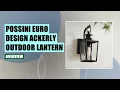 Possini Euro Design Ackerly Outdoor Wall Light Review
