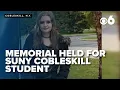 Memorial held for SUNY Cobleskill student
