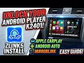 Install Zlink5 for Apple CarPlay Android Auto MirrorLink in Android Player K2401
