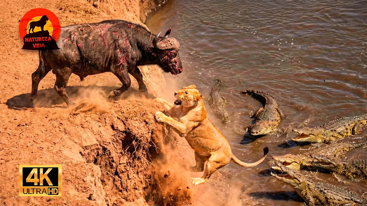 DEPREDADORES EN GUERRA - El Círculo Letal de la Supervivencia en África #animalessalvajes