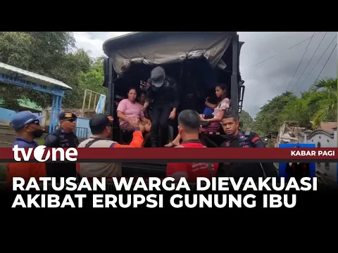 TNI-Polri Evakuasi 230 Warga di Enam Desa Tinggal di Radius Bahaya Gunung Ibu