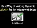 Selenium Tutorial for Beginners How to Write Dynamic XPath in Selenium WebDriver