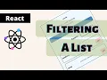 Working with filter list in React - part 12