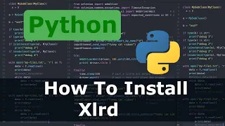 Python - How To Install Xlrd