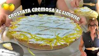 CROSTATA CREMOSA RICOTTA E CREMA AL LIMONE 🍋 facile e fresca 🍋 