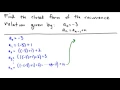 Finding a solution to a recurrence relation