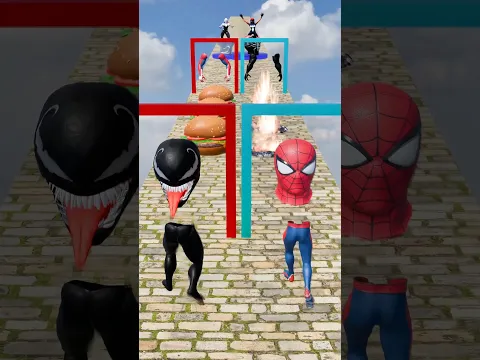 GTA V New Build a Queen Run Spider-man vs Venom Funny Epic Challenge! #gta #spiderman