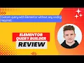 Elementor Query Builder Review Demo Tutorial I The custom fields with the Elementor Posts widget