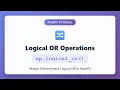 NumPy Logical OR Master np logical - or for Element-wise Operations Python Tutorial