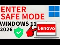 How to Enter Safe Mode on Lenovo PC or Laptop - Windows 11