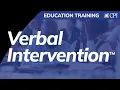 Education CPI Verbal Intervention Training