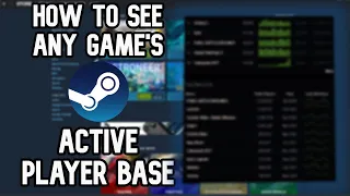 How to see the Player Count on ANY GAME Steam 2022