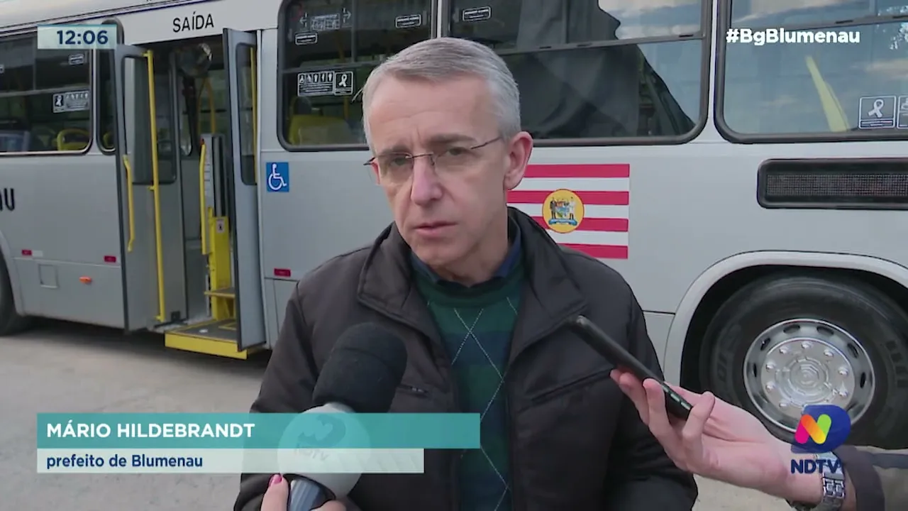 Prefeitura de Blumenau anuncia compra de dez novos ônibus