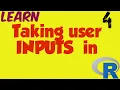 Taking user input in R readline method in R scan method in R Lesson-4 Monika Verma