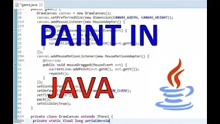 Making a Paint Program in Java