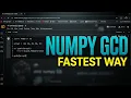 Python Numpy Greatest Common Divisor GCD Function